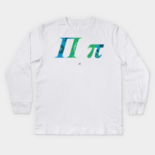 Pi Greek Alphabet Kids Long Sleeve T-Shirt